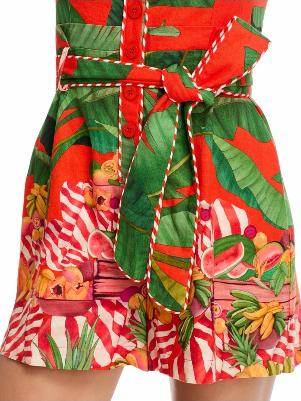 FARM Rio Fruit Trolley Red Romper Size Small - Picture 3 of 8